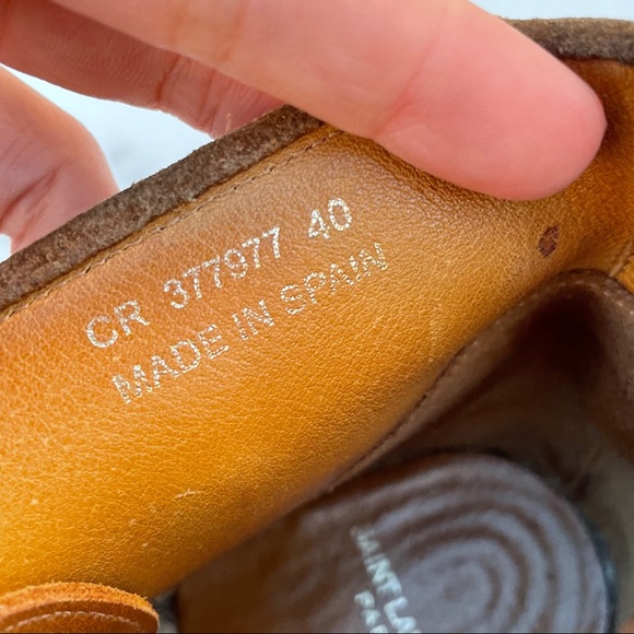 Saint Laurent Tan Suede Fringe Espadrille desert boot booties size IT 40 US 10 - Picture 11 of 16